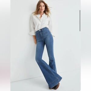 Veronica Beard Sheridan Bell-Bottom Jean